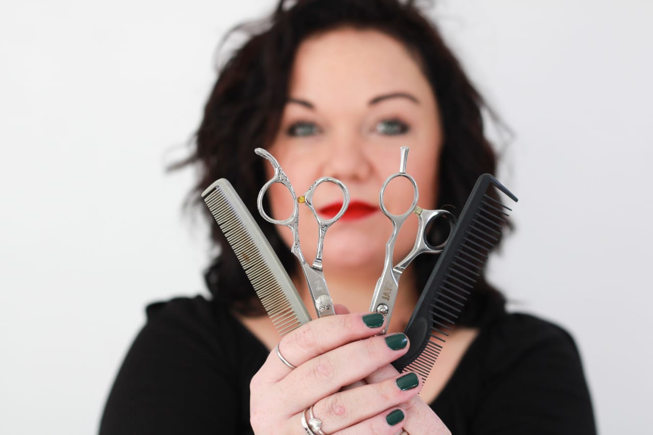 Nadine Oberholzer, owner and stylist at Rooted Hair Studio